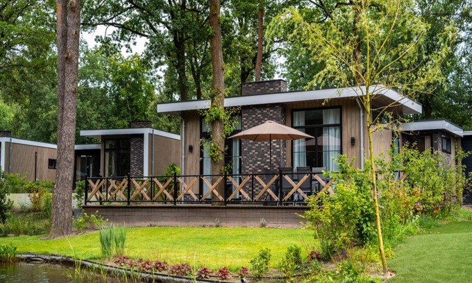Bosgebied Hoenderloo House | Modern holiday home with decorative fireplace