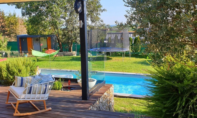 Grezieu-la-Varenne House | Modern house with swimming pool and children's play area, very close to the center of Lyon