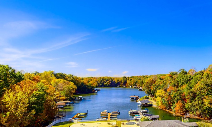 North Shore Condo | Modern lake-view condo with pool, children's pool, boat trailer storage & launch