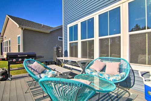 Lewes House | Modern Lewes Home with Deck, Grill and Pond View!