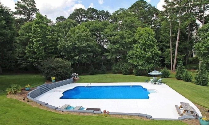 Loganville Apartment | Modern meets country Loganville GA with AC, WiFi, pool.