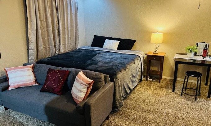 Roseville Apartment | Modern Studio With Full Kitchen & Bathroom