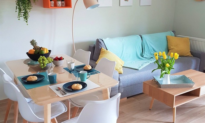 Trzesacz Apartment | Modern vacation apartment "Momentum" with garden, directly on the Baltic Sea near Rewal