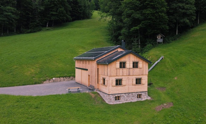 Bizau Ski Chalet | Modern vacation hut in a quiet, secluded location at the foot of the Hirschberg, with terrace