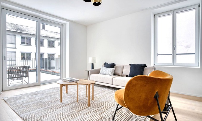 Sihlfeld Apartment | Modern Wiedikon 2.0 Room w/Storage & W/D, 3 min to Market, by Blueground