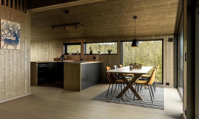 Kroderen House | Moderne hytte på Norefjell