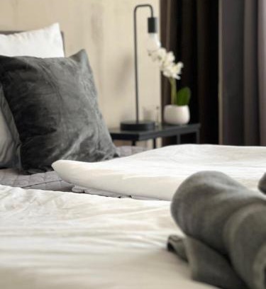 Eutritzsch Apartment | Modernes, mediales Apartment, Nähe der Neuen Leipziger Messe, bis vier Personen
