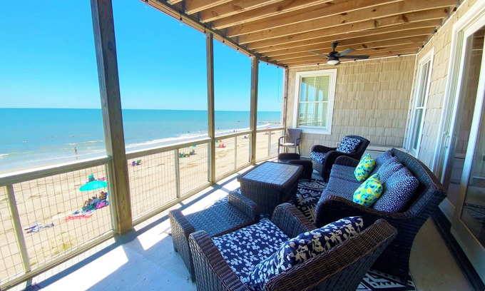 Edisto Island House | Moon Tide: Beachfront Home w/Elevator, Stunning Views