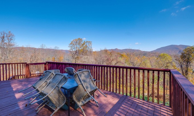Callaway Cabin | Mountain-View Blue Ridge Cabin Getaway w/Fire Pit