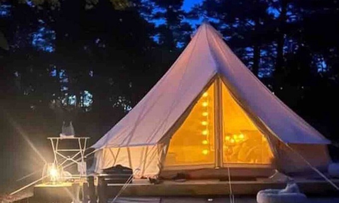 Agunnaryd RV Rental | Nature Bell-tent with lakeside view