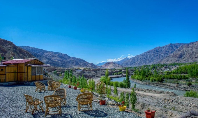 Ladakh Resort | Neryok's Indus view