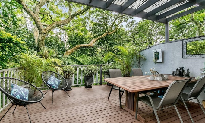 Neutral Bay Apartment | Neutral Bay- HOLDS Holdsworth Street - Stylish 2BR with Leafy Deck Modern Charm Near Neutral Bay Ferry