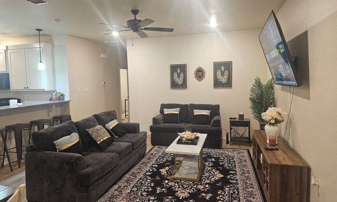 North by Northwest House | New 3BR/2BA townhome in Northwest Lubbock, minutes from Texas Tech, hospitals,