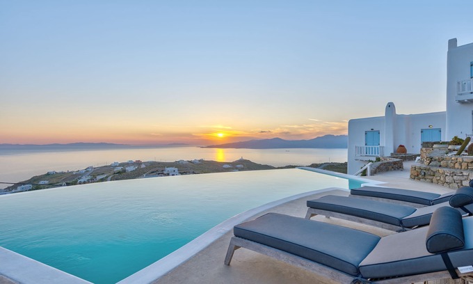 Faros Armenistis Villa | NEW AMAZING SEA VIEW VILLA AQUATA 2 BR Private Pool with hydromassage