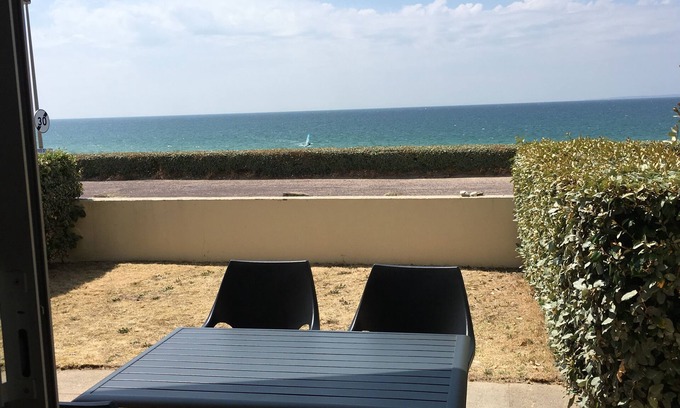 Saint-Jean-de-la-Riviere House | New apartment with terrace view and sea access 2 people all comfort/bicycles