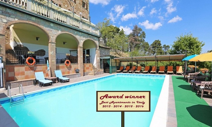 Montecastelli Apartment | (NEW) Apartment (E) with swimming pool, jacuzzi and tennis court in Tuscany
