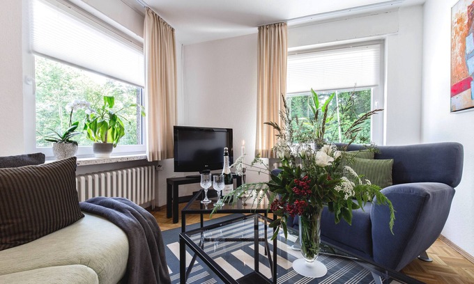 Goslar Apartment | New apartment in a prime location above the old town, ideal for couples, WLAN, parking