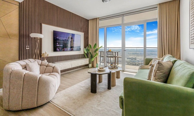 Old Dubai Apartment | New Beach & Creek View 2BR in Palace Residences