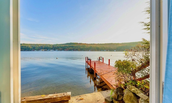 Alton Bay Apartment | NEW Lakefront Escape Private Dock & Lake Views