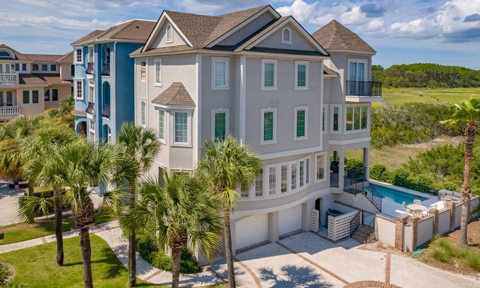 Palmetto Dunes House | New Listing-Stunning Direct Ocean, Marsh, and Tidal Creek Views. Remodeled 2020!