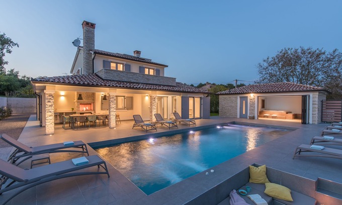 Sveta Nedelja Villa | NEW Luxury spacious Villa Aurelia with heated pool
