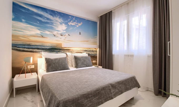 Gradac Apartment | ☼NEW & modern apartment with balcony, parking & bicycles; 3 min walk to beach☼