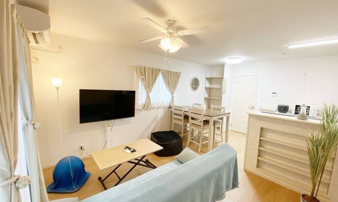 Nakama House | New Open 】8 minute walk from the popular Kibogaoka Beach for snorkeling! BBQ available on the cozy terrace/Max 7 people