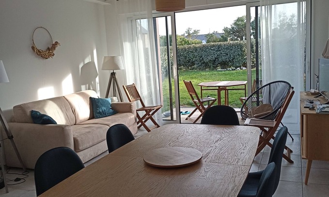 Cancale Apartment | New T2 with south-facing garden 5 minutes from the beach Mont Saint Michel