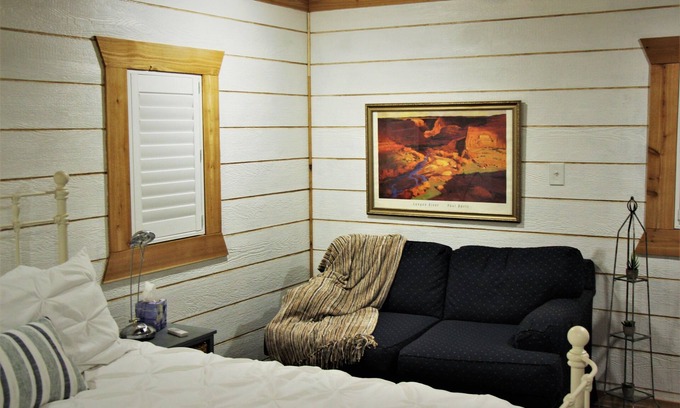 Weatherford House | New, two room detached guest suite.