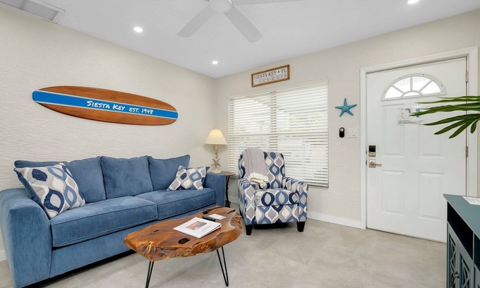 Siesta Key Villa | Newly Remodeled-150 Yards to Beach and Restaurants!