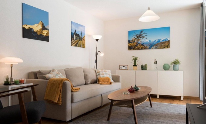 Saas-Balen Apartment | Nice apartment for 3 guests with WIFI, TV, balcony and pets allowed