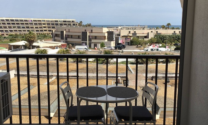 Naturist Village Apartment | Nice apartment Héliopolis naturist village cap d'Agde, sea view