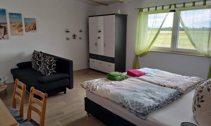 Klinga House | Nice flat in Großsteinberg with barbecue and terrace