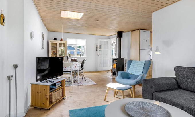 Bjert House | Nice home in Bjert with house sea view