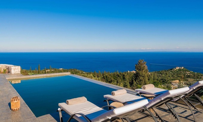 Ano Volimes Villa | Nikolakos Villa - Amazing sea view villa