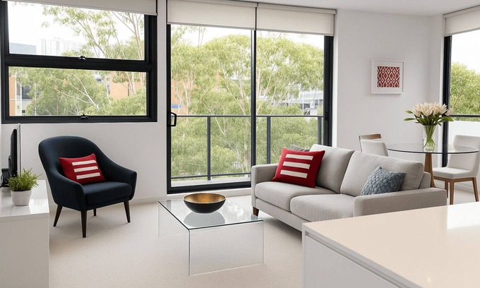 Macquarie Park Apartment | North Ryde- MP001 - Saunders Close - Executive 1BR with Balcony Resort Facilities Near Macquarie Centr