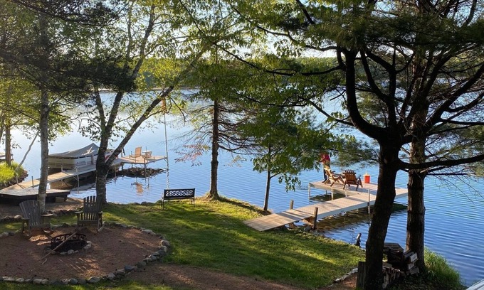 Presque Isle House | Northwoods Hideaway On Crystal Clear Private Carlin Lake