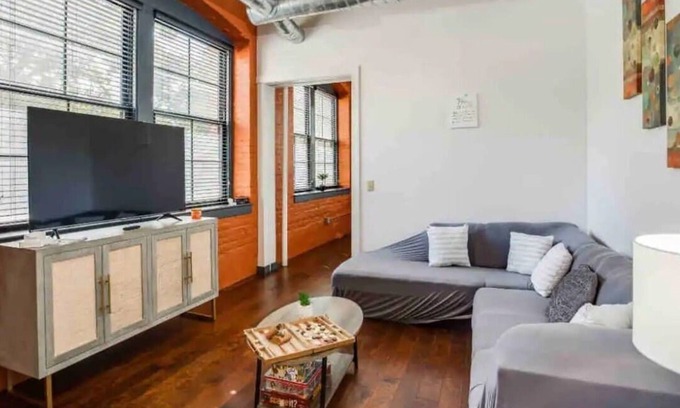 Rochester Apartment | NY Style Loft with King Bed