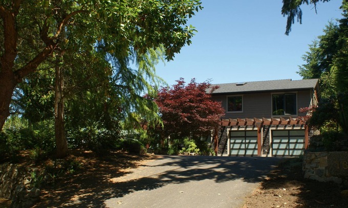 Regional District of Nanaimo Apartment | Ocean and Mountain View and steps away to natural beauty, including the beach.