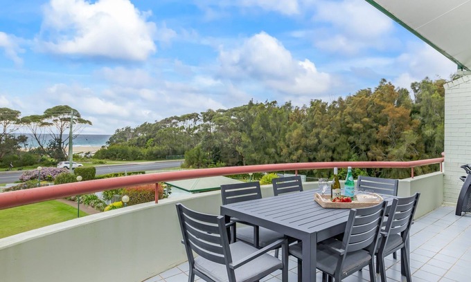 Mollymook Beach Apartment | Ocean View Fathoms 17 - A hop, skip and a jump to the beach!