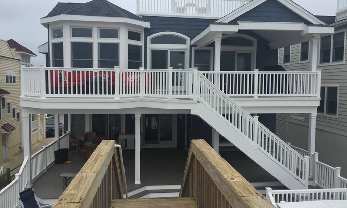 Surf City House | Ocean view—Four floors of fun!
