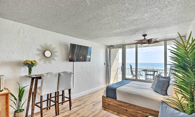 Daytona Beach Shores Apartment | Oceanfront, Fourth-floor Condo on Daytona Beach!