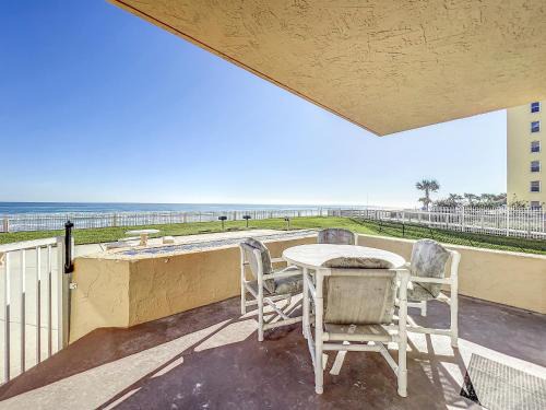 New Smyrna Beach House | OceanFront Ground Floor Condo w Pool, Walk to Flagler