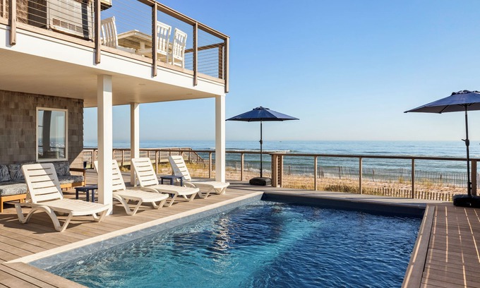 Ocean Bay Park House | Oceanfront Home in Ocean Bay Park with POOL