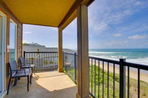 Lincoln Beach Apartment | Oceanfront Oregon Retreat - Pool, Sauna and Patio!