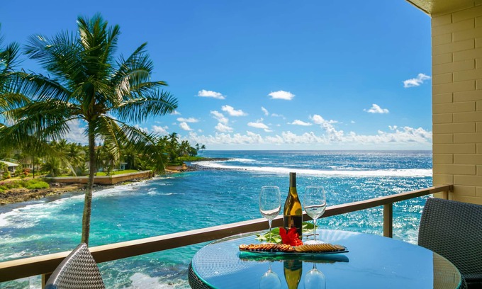 Poipu Condo | Oceanfront Remodeled Luxury Penthouse/Cooling Trades & A/C/LIGHT & BRIGHT
