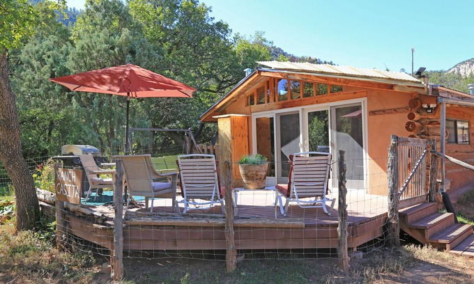 Gallina Cabin | Off Grid Wilderness Ranch Casita at Gallina Canyon Rentals