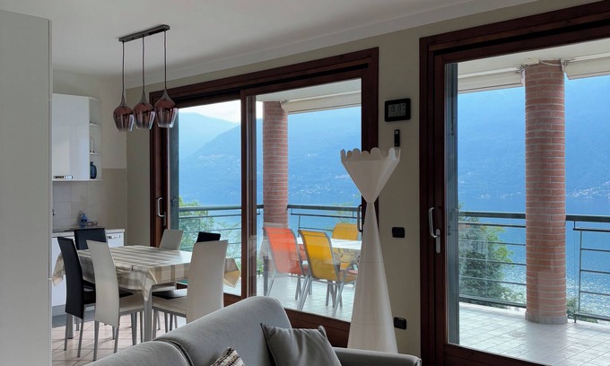 Tronzano Lago Maggiore Apartment | OFFER IN MACCAGNO: SPECTACULAR VIEW ON LAKE MAGGIORE - 2 km from the border