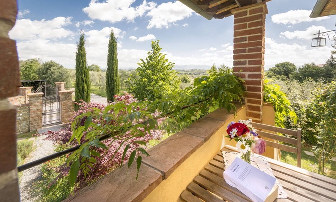 Monte San Savino Apartment | Old farmhouse surrounded by olive groves and near the village, max 2 adults, with pool