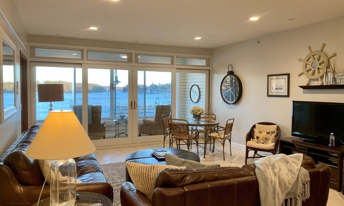 Charlevoix Condo | On Round Lk in the Heart of Charlevoix w Garage. Walking Distance to Everything.